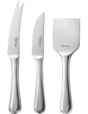 [Robert Welch] Radford Cheese Chisel & Knives 3 Piece Gift Boxed in Silver