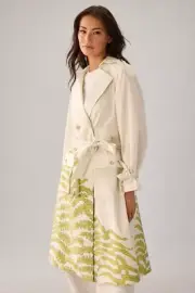 NWT Anthropologie Spring Botanical Printed Trench Coat - Runs Large! - $178 NEW!