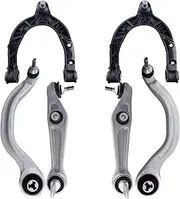 6pcs Front Upper Lower Control Arm With Ball Joints Suspension Set Compatible For Tesla Model 3 2017 2018 2019 2020 2021 2022