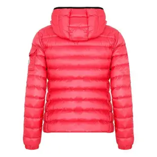 【MONCLER】女款 桃紅色連帽輕量羽絨外套(0號USA-XS、1號USA-S、2號USA-M)