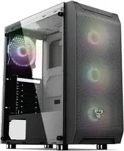 Desktop Case Tempered Glass Side Panel ATX Tower PC Gaming Computer -Black