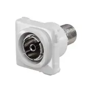 PAL Socket to F Type Socket Wall Plate Insert Suits Clipsal Wall Plate