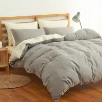 在飛比找Yahoo!奇摩拍賣優惠-美琪百貨屋��極有家��日系簡約風格拼色床包組，床上用品純色