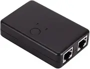 Byttlerom Black Network Switch RJ45 Switch Network Splitter Cable Extender 100Mbps Selector Power Free 2 Way Adapter Connector