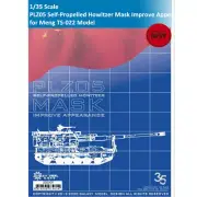 1/35 Scale PLZ05 Self-Propelled Howitzer Mask Improve Appearance for Meng TS-022