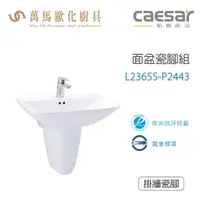在飛比找樂天市場購物網優惠-CAESAR 凱撒衛浴 L2365S-P2443 面盆瓷腳組