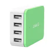 Orico CSI-4U 4 Port AC USB Wall Charger- Green iPhone /iPad /Galaxy/ AU Plug