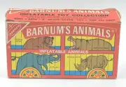 Barnum’s Animals Inflatable Toy Zebra New Old Stock Vtg 1985 Frenry Nabisco