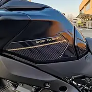 Resin Bike Motorcycle Sticker Compatible with Yamaha Tracer 9 GT 2025. Motorcycle Side Protection Grille Grip Tank Protector Against Bumps and Scratches. Sticker Set 3D Resin Adhesive Stickers Made in