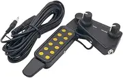 Kisangel 1 Set Acoustic Guitar Pickup with Tone and Volume Control Portable Piezo Transducer Accessory for Ukulele and Musical Instruments Easy to Install and Durable Sound Performance