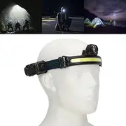 COB LED Headlamp, Headlamp Flashlight, Night Light Buddy, Type C Rechargeable Headlamp, Multiple Lighting Modes, for Outdoor Fishing Cycling Running Camping Hiking