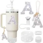 Accessories Set for Stanley Cup, Initials Decorations for Tumbler Cup 30/40OZ, I