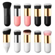 Nommon - Foundation Brush Handle - Pink & Silver - One Size