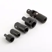 5pc 1/4 3/8 1/2 Air Impact Socket Reducer Adapter Set Universal Swivel Joint