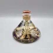 Vintage Kristal Goldleaf Essences Bergamot Bath Oil Decorative Glass Bottle 1996