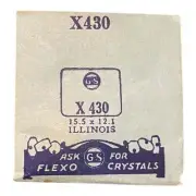 Germanow-Simon Mach (GS) X430 Watch Crystal 15.5x12.1 NOS Part Flexo Illinois