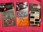 Kiss Art Stickers Halloween Edition Ghosts Kitties Spider Web Black Gold NEW