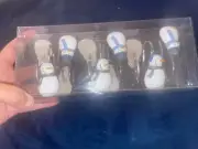 Christmas snowmen shower hooks