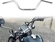 AnXin Motorcycle 7/8" Drag Handlebars High-Rise Tracker Handle Bars Universal For Harley Sportster XL 883 1200 Cruiser Bobber Custom Chopper Softail Dyna Tour Glide Road CG125 Chrome