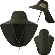 [huangpeng] Fisherman Fishing Hat Men's Sunshade Summer Outdoor UV Ultraviolet Sun Landsl Shawl Hat