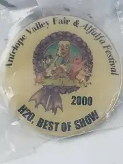 Vintage Collectible Pin: Antelope Valley Fair & Alfalfa Festival Beauty H2O 2000
