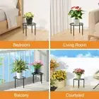 Indoor Plant Stand Metal Corner Plant Stand for Home Courtyard and Gardens