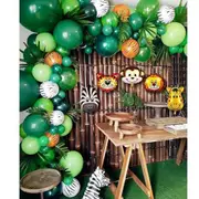 100PCS Jungle Animal Arch Balloon Set Party Supplies Kids Birthday Decoration