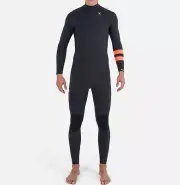 HURLEY Men's 3/2 ADVANTAGE PLUS Chest-Zip Wetsuit - Black/Graphite - Medium -NWT