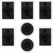 Theater Solutions TS-67 Flush Mount 7 Speaker Set with 6.5" Woofers In Wall