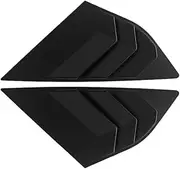 YJVVWQVF Side Tuyere Louvers Compatible for Focus MK3 2012-2018 Hatchback Sedan ST RS Rear Window Blinds Vent Behind Shutters Decorative Parts(Matte Black HB)