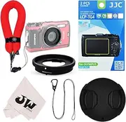 6in1 Accessories Kit for Olympus Tough TG-6 TG-5 TG-4 TG-3 : Lens Filter Adapter as CLA-T01 + 2Pcs Screen Protector + Floating Wrist Strap + 40.5mm Lens Cap + Lens Cap Hook Keeper + Microfiber Cloth