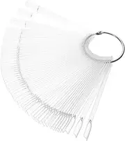 minkissy Nail Holder Display Board Pieces Fan Shape Nail Polish Cards for Technicians