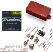 EMG HX RED ACTIVE HUMBUCKER SIZED PICKUP w/ SINGLE COIL SOUND ( 1 STRING SET )