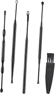 1Set Ear Clean Tools Double Head Rotating Ear Scoop Cleaner Stylish and Practical Ear Safe for Family and Use Easy to Clean