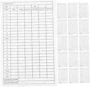 NOLITOY 25Pcs Portable Golf Scorecards Coated Paper Tools for Easy Recording of Outdoor Sports Scores for Tracking Performance and Enjoying Golf with Friends