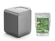 Bundle | Electric Kitchen Composter with Visual Cover Grey and Revive Magic Fert