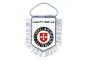 Mini banner flag pennant window mirror cars country banner knight templar r2