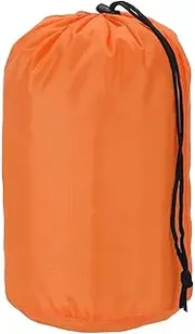 uxcell Stuff Sack, Nylon Waterproof Storage Sacks Portable Drawstring Dry Stuff Bag Gear Organization with Toggle, 5x10Inch Fit for Backpacking Camping Traveling Hiking(Orange)