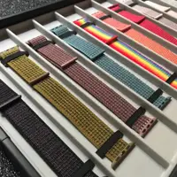 在飛比找蝦皮購物優惠-高級 Apple Watch Sport Loop 織物錶帶