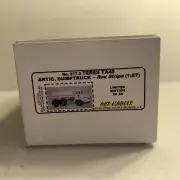 OHS Terex TA40 Dump Truck Red Stripe Decal 1/87 Scale Brass Limited Edition