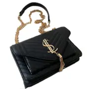 Luxury Handbags Fashion Fashion Women Pu Leather Messenger Shoulder For Daily Designer Female Crossbody Bag Lock Black