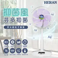 在飛比找Yahoo奇摩購物中心優惠-【HERAN 禾聯】14吋DC 奈米銀抑菌電風扇 (HDF-