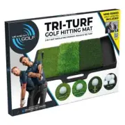 Me and My Golf Tri-Turf Golf Hitting Mat - 3 in1 - Free Golf lessons included