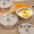Lid Steamed Egg Bowl 10cm Soup Cup Food Container Stew Bowl Salad