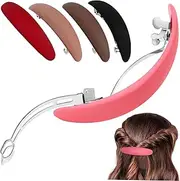 DECORNIJIA 5pcs Retro Hair Barrettes Automatic French Clips Dark Stylish Hair Accessories for Women Girls Versatile for All Occasions