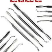 4 Pcs Dental Implant File Miler Bone Graft Scraper Palti Spoon Scaler Packer CE