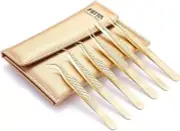FEITA Eyelash Extension Tweezer Set Gold Lash Applicator Tool - Precision Lashes