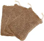 Baluue Mesh Soap Bags Set of 3 Jute Pouches for Bath Shower Exfoliating Reusable Australia
