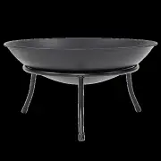 Iron Fire Bowl Traditional Log Fire Pit Outdoor Heating Camp Site Barbecue