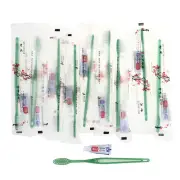 10Pcs Disposable Hotel Toothbrush Portable Travel Toothbrush with Toothpaste❤';x